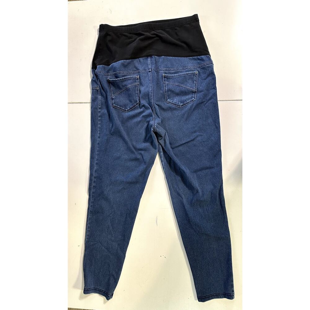Maternity Jeans with Black Stretch Panel - L - Picture 2 of 5